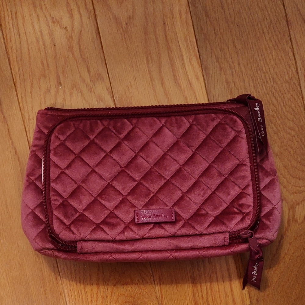 Vera Bradley Quilted Rose Cosmetic Case